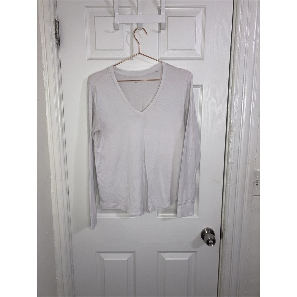 Universal Standard Rex‎ Tee Shirt Long Sleeve White US Size 06-08